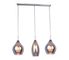 Azzardo AZ2149 - Żyrandol na lince AMBER MILANO 3xG9/40W/230V