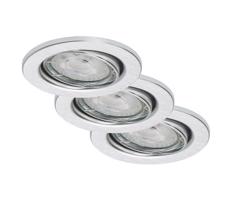 Briloner 7148-039-ZESTAW 3×LED Ściemnialne oświetlenie łazienkowe GU10/5,5W/230V IP23