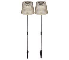 Globo 36635-2S - ZESTAW 2x LED Oświetlenie solarne SOLAR LED/0,06W/3V IP44 szare