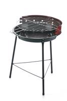Grill z osłoną przed wiatrem - czerwień - Rozmiar średnica 32,5cm, wys. 43cm