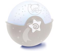 Infantino 004909-00INF - Dziecięca lampka z projektorem 3xAA szara