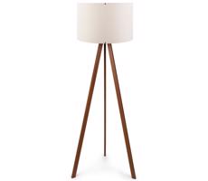 Lampa stojąca AYD 1xE27/60W/230V beżowa/brązowa