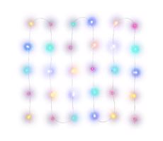 LED Łańcuch bożonarodzeniowy 30xLED/2xAA 3,3m wielobarwny