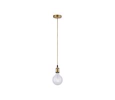 Leuchten Direkt 13570-60 - Żyrandol na lince DIY 1xE27/60W/230V mosiądz