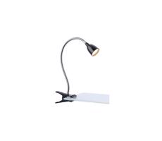 Markslöjd 106092 - LED Lampa stołowa z klipsem TULIP LED/3W/230V czarny