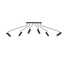 Markslöjd 108508 - Oświetlenie punktowe RAMUS 6xGU10/25W/230V czarny