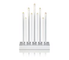Markslöjd 702588 - LED Świąteczny świecznik VIIK 9xLED/0,54W/230/3V biały