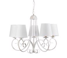 ONLI - Żyrandol na łańcuchu POMPEI 5xE14/6W/320V białe