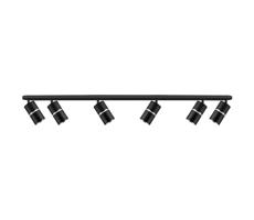 Oświetlenie punktowe BAMBOO 6xGU10/10W/230V czarne