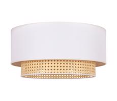 - Plafon BOHO 3xE27/15W/230V śr. 60 cm kremowy/rattan