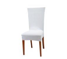 Pokrowiec na krzesło z oparciem - bialy - Rozmiar 80 x 40 cm