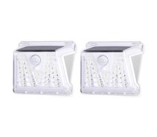 - ZESTAW 2x LED Zewnętrzna lampa solarna z czujnikiem LED/1,48W/3,7V IP65