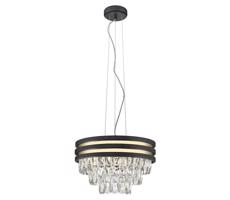 Zuma Line P0525-04A-P7D7 - Żyrandol kryształowy na lince NAICA 4xE14/40W/230V czarny