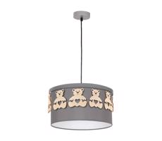 Żyrandol dziecięcy na lince BEAR 1xE27/60W/230V