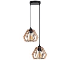 Żyrandol na lince BERGO 2xE27/60W/230V czarny