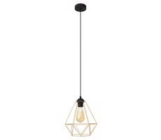 Żyrandol na lince KARO 1xE27/60W/230V złoty/czarne
