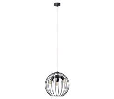 Żyrandol na lince MERCURE 3xE27/60W/230V śr. 40 cm czarny