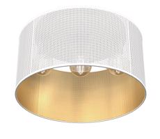 Żyrandol natynkowy LOFT SHADE 3xE27/60W/230V biały/złoty